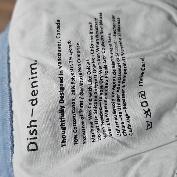 Dish-Denim Adaptive Skinny Light Blue Denim Jeans Size 28 NWT - Picture 4 of 8